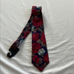 Bugatti Floral Red and Blue Men's Tie
